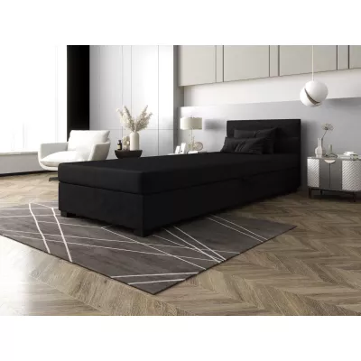 Jednolôžková čalúnená posteľ 110x195 NALINDA 1 - grafitová