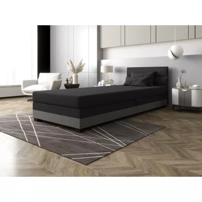 Jednolôžková čalúnená posteľ 100x195 NALINDA 2 - šedá / svetlo šedá