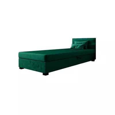 Jednolôžková čalúnená posteľ 80x195 NALINDA 2 - zelená