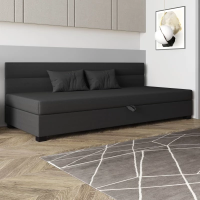 Jednolôžková čalúnená posteľ 90x195 NALINDA BIZ 1 - šedá