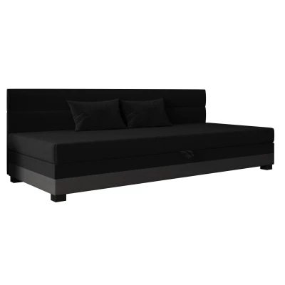 Jednolôžková čalúnená posteľ 120x195 NALINDA BIZ 1 - čierna / šedá