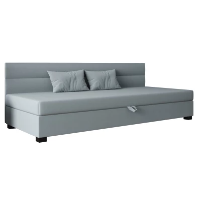 Jednolôžková čalúnená posteľ 110x195 NALINDA BIZ 1 - modrošedá