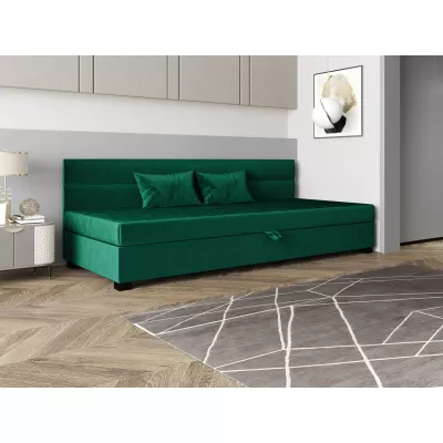 Jednolôžková čalúnená posteľ 110x195 NALINDA BIZ 1 - zelená