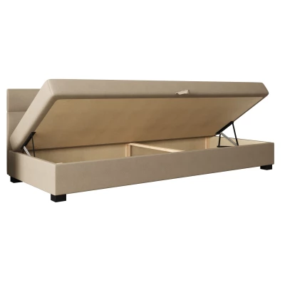 Jednolôžková čalúnená posteľ 110x195 NALINDA BIZ 1 - svetlo šedá