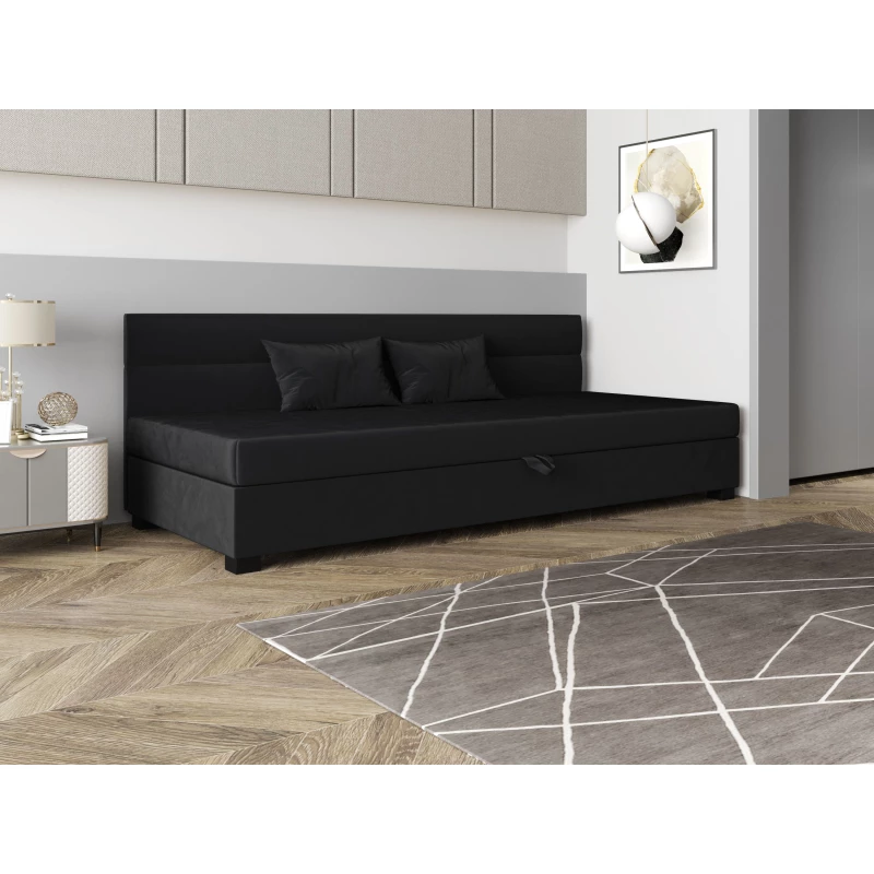 Jednolôžková čalúnená posteľ 120x195 NALINDA BIZ 1 - grafitová