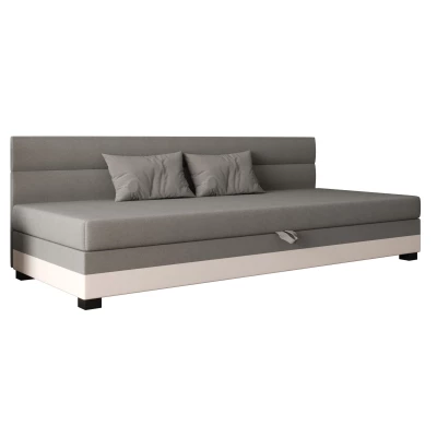 Jednolôžková čalúnená posteľ 120x195 NALINDA BIZ 2 - svetlo šedá / ecru