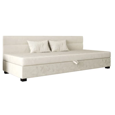 Jednolôžková čalúnená posteľ 80x195 NALINDA BIZ 2 - ecru