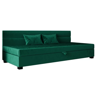 Jednolôžková čalúnená posteľ 90x195 NALINDA BIZ 2 - zelená