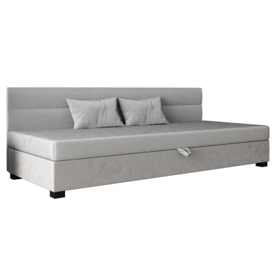 Jednolôžková čalúnená posteľ 100x195 NALINDA BIZ 2 - svetlo šedá