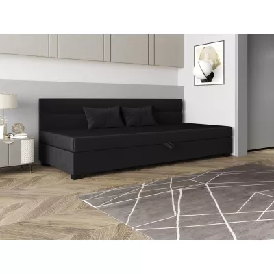 Jednolôžková čalúnená posteľ 120x195 NALINDA BIZ 2 - grafitová