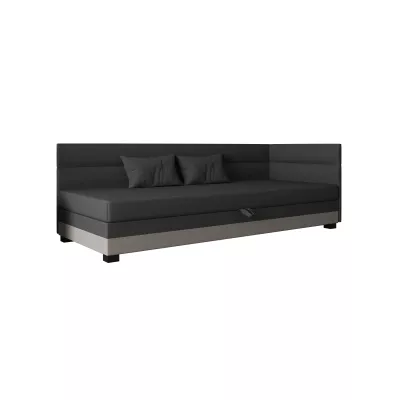 Jednolôžková čalúnená posteľ 80x195 NALINDA PLUS 1 - šedá / svetlo šedá