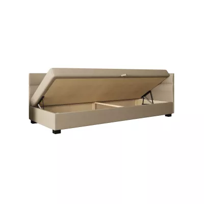 Jednolôžková čalúnená posteľ 80x195 NALINDA PLUS 1 - šedá / svetlo šedá