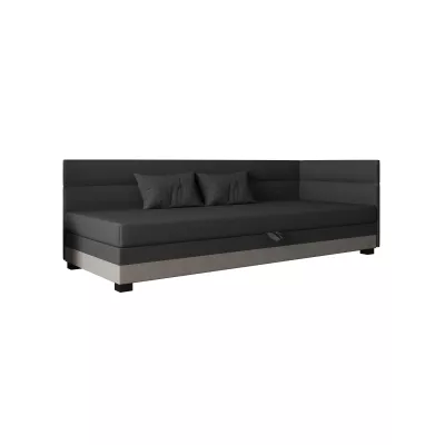 Jednolôžková čalúnená posteľ 90x195 NALINDA PLUS 1 - šedá / svetlo šedá