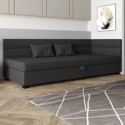 Jednolôžková čalúnená posteľ 120x195 NALINDA PLUS 1 - šedá