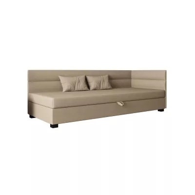 Jednolôžková čalúnená posteľ 90x195 NALINDA PLUS 1 - hnedá