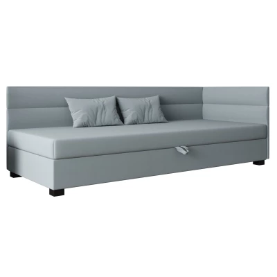 Jednolôžková čalúnená posteľ 80x195 NALINDA PLUS 1 - modrošedá