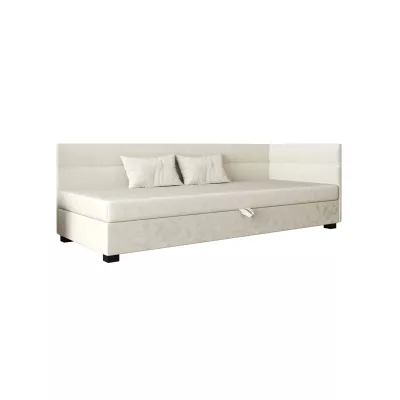 Jednolôžková čalúnená posteľ 90x195 NALINDA PLUS 1 - ecru