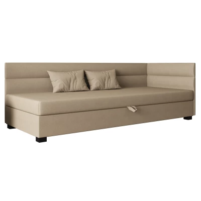 Jednolôžková čalúnená posteľ 80x195 NALINDA PLUS 2 - hnedá