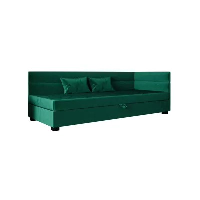 Jednolôžková čalúnená posteľ 120x195 NALINDA PLUS 2 - zelená