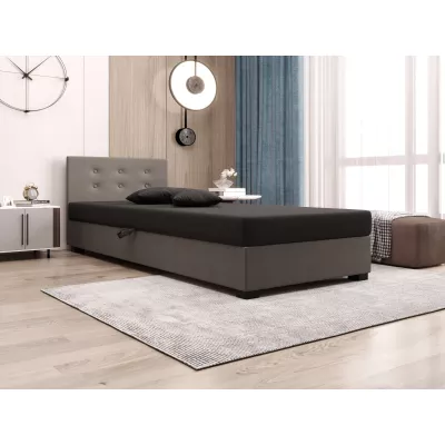 Jednolôžková posteľ 100x195 AJKA 1 - šedá / svetlo šedá