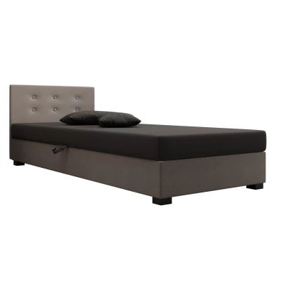 Jednolôžková posteľ 110x195 AJKA 1 - šedá / svetlo šedá