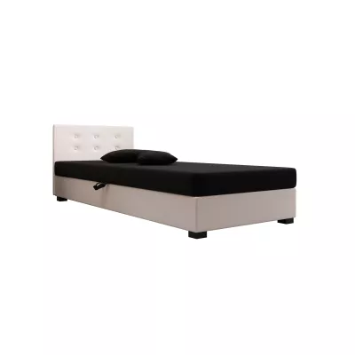 Jednolôžková posteľ 100x195 AJKA 1 - čierna / ecru