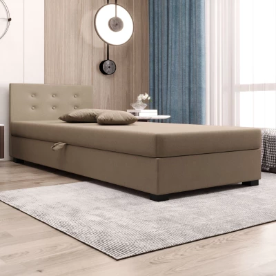 Jednolôžková posteľ 80x195 AJKA 1 - hnedá