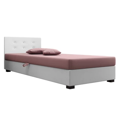 Jednolôžková posteľ 80x195 AJKA 1 - ružová / biela