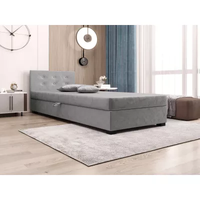 Jednolôžková posteľ 110x195 AJKA 1 - svetlo šedá