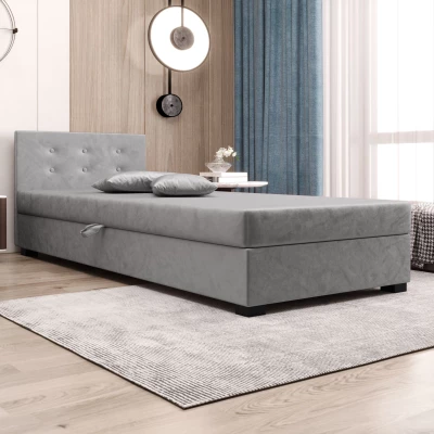 Jednolôžková posteľ 120x195 AJKA 1 - svetlo šedá