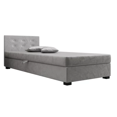 Jednolôžková posteľ 110x195 AJKA 2 - svetlo šedá