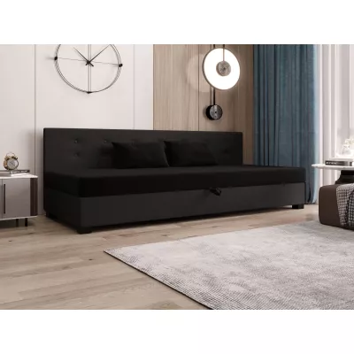 Jednolôžková posteľ 120x195 AJKA BIZ 1 - čierna / šedá