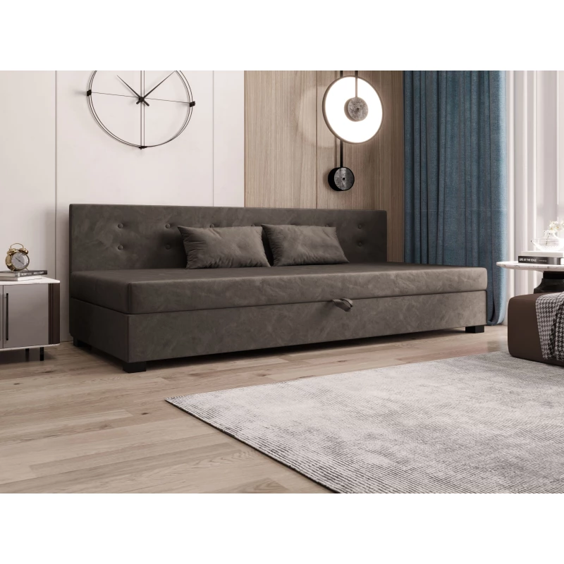 Jednolôžková posteľ 80x195 AJKA BIZ 1 - tmavo hnedá