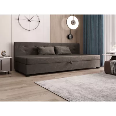Jednolôžková posteľ 100x195 AJKA BIZ 1 - tmavo hnedá
