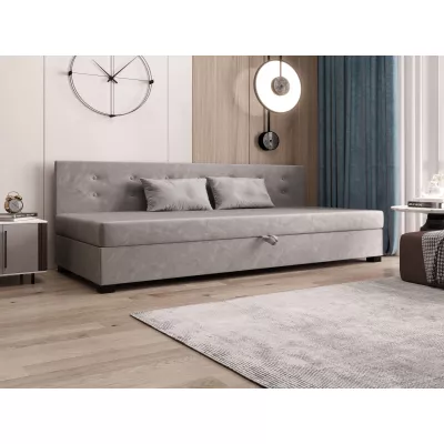 Jednolôžková posteľ 110x195 AJKA BIZ 1 - svetlo šedá