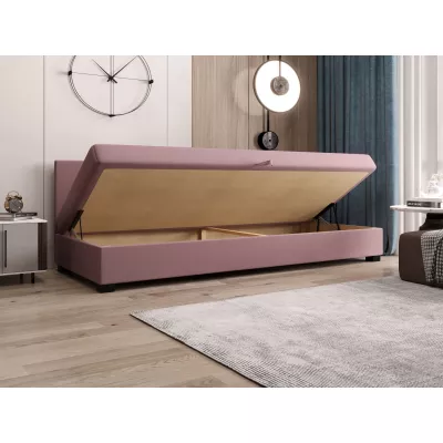 Jednolôžková posteľ 80x195 AJKA BIZ 2 - čierna / šedá