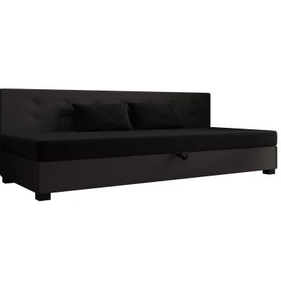 Jednolôžková posteľ 110x195 AJKA BIZ 2 - čierna / šedá