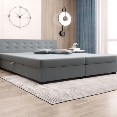 Manželská posteľ 160x200 AJKA DOUBLE 1 - modrošedá