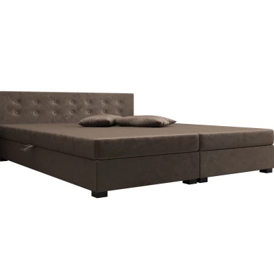 Manželská posteľ 160x200 AJKA DOUBLE 1 - tmavo hnedá