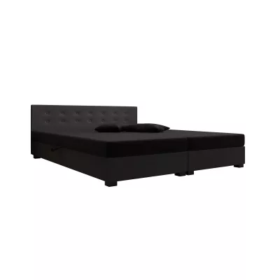 Manželská posteľ 180x200 AJKA DOUBLE 2 - čierna / šedá