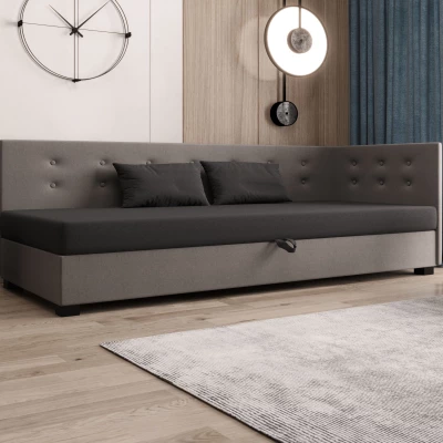 Jednolôžková posteľ 80x195 AJKA PLUS 1 - šedá / svetlo šedá