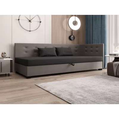 Jednolôžková posteľ 80x195 AJKA PLUS 1 - šedá / svetlo šedá