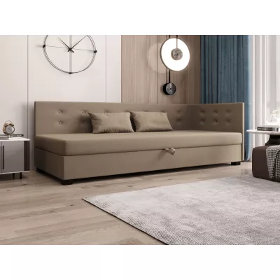 Jednolôžková posteľ 100x195 AJKA PLUS 1 - hnedá