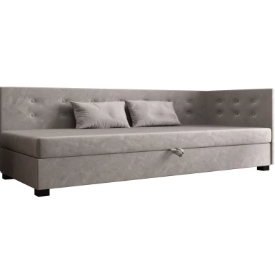 Jednolôžková posteľ 80x195 AJKA PLUS 1 - svetlo šedá