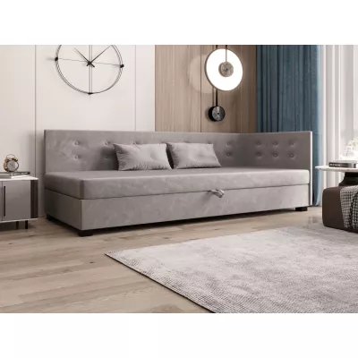 Jednolôžková posteľ 80x195 AJKA PLUS 1 - svetlo šedá