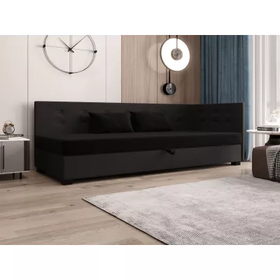 Jednolôžková posteľ 80x195 AJKA PLUS 2 - čierna / šedá