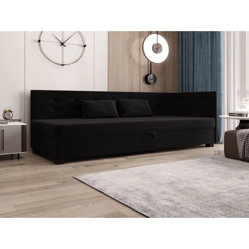 Jednolôžková posteľ 100x195 AJKA PLUS 2 - čierna