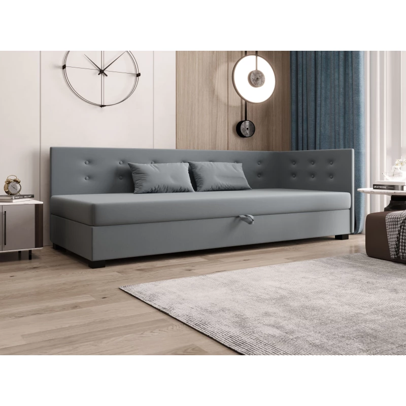 Jednolôžková posteľ 80x195 AJKA PLUS 2 - modrošedá