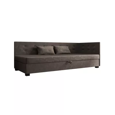 Jednolôžková posteľ 100x195 AJKA PLUS 2 - tmavo hnedá