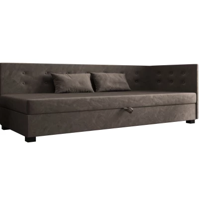 Jednolôžková posteľ 120x195 AJKA PLUS 2 - tmavo hnedá